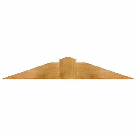 Ekena Millwork Portland Rough Sawn Timber Gable Bracket, Western Red Cedar, 48"W x 8"H x 6"D x 6"F, 4/12 Pitch GBW048X08X0606POR00RWR